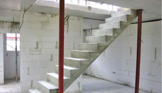 Как сделать лестницу из бетона
