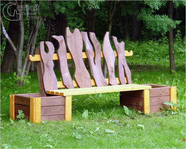 Изготовление деревянной скамейки