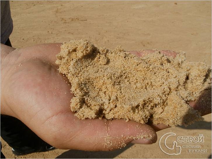 Подходящий песок